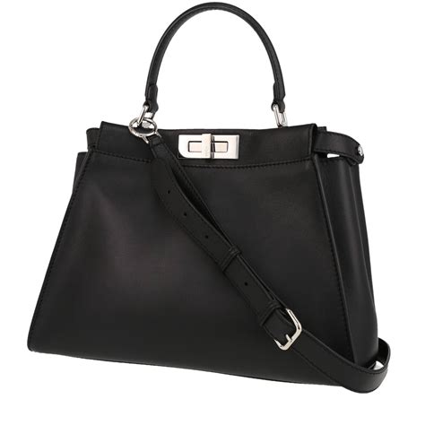 borsa nera di fendi|fendi borsa peekaboo.